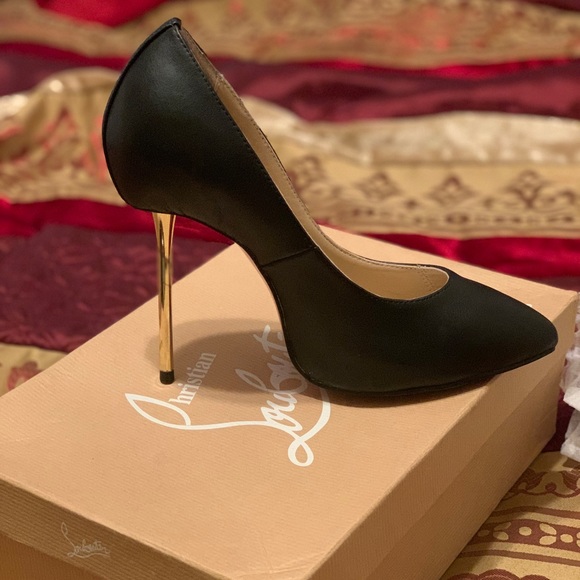 Leather Christian Louboutin heel, used one time - Picture 2 of 4